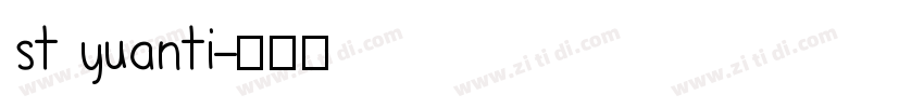 st yuanti字体转换